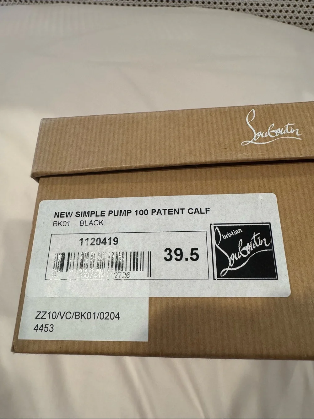 Christian Louboutin Black Patent Round-Toe New Simple Platform Pump